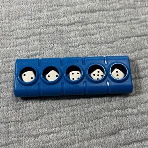 VINTAGE  80's Travel Yahtzee Dice Game Unique Dice Roller Classic Hasbro Family